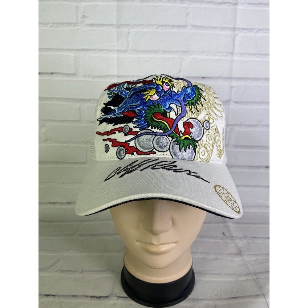 Cliff Raven Artwear Dragon Hardy Tattoo Embroidered Mesh Back Snapback Hat Cap